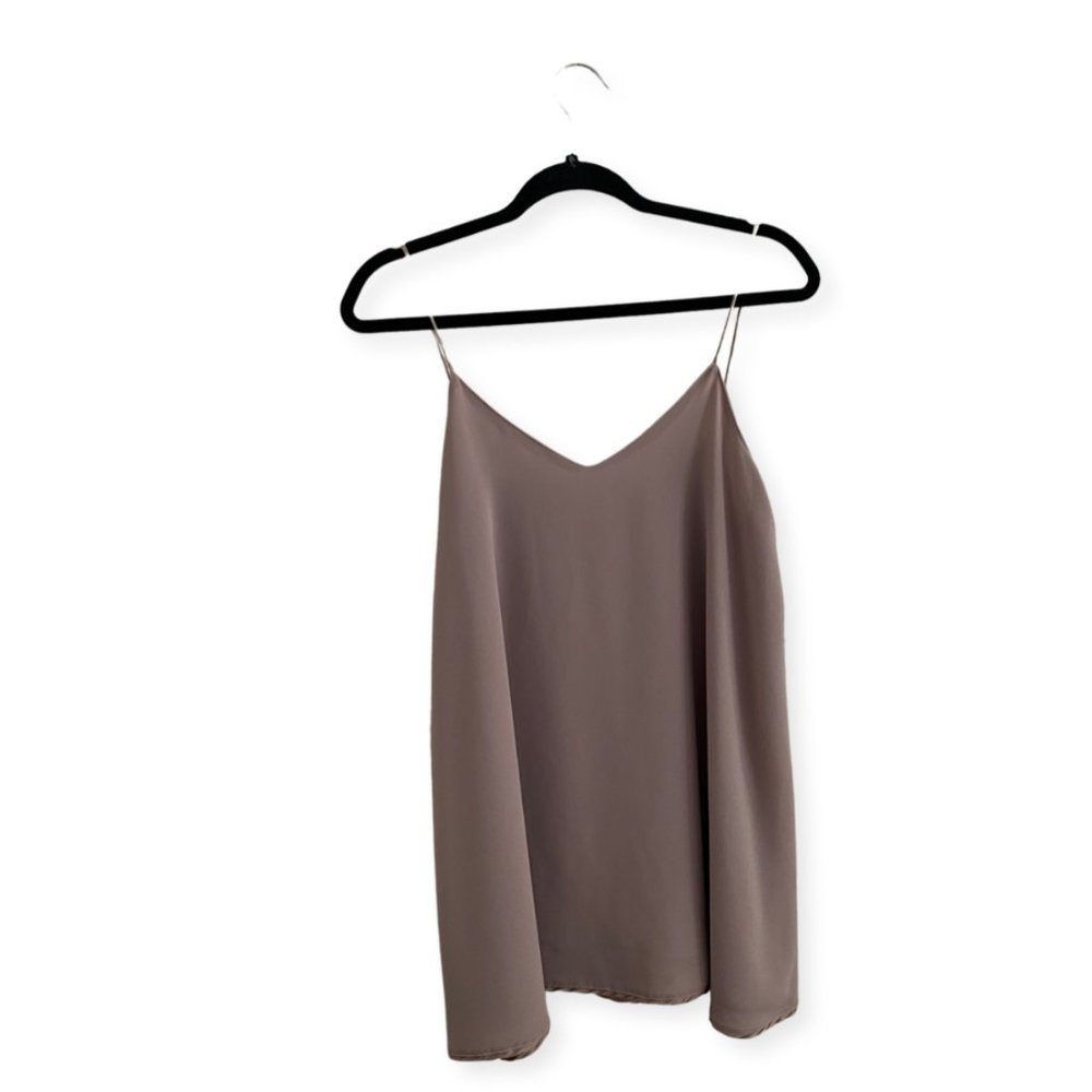 Gray/Brown Blouse Tank